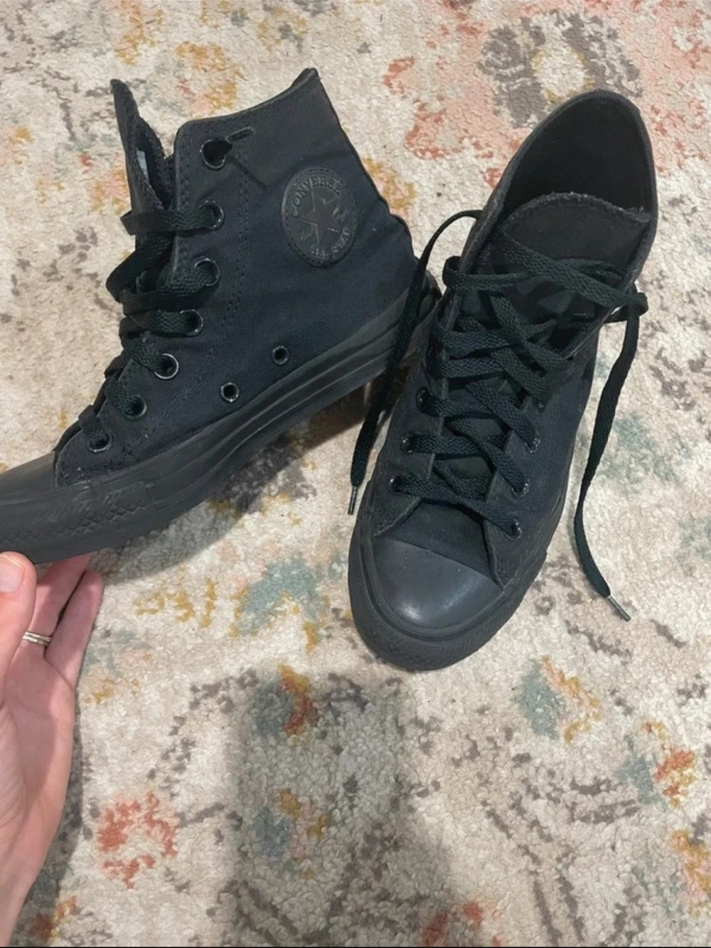 Converse Black High Top Sneakers